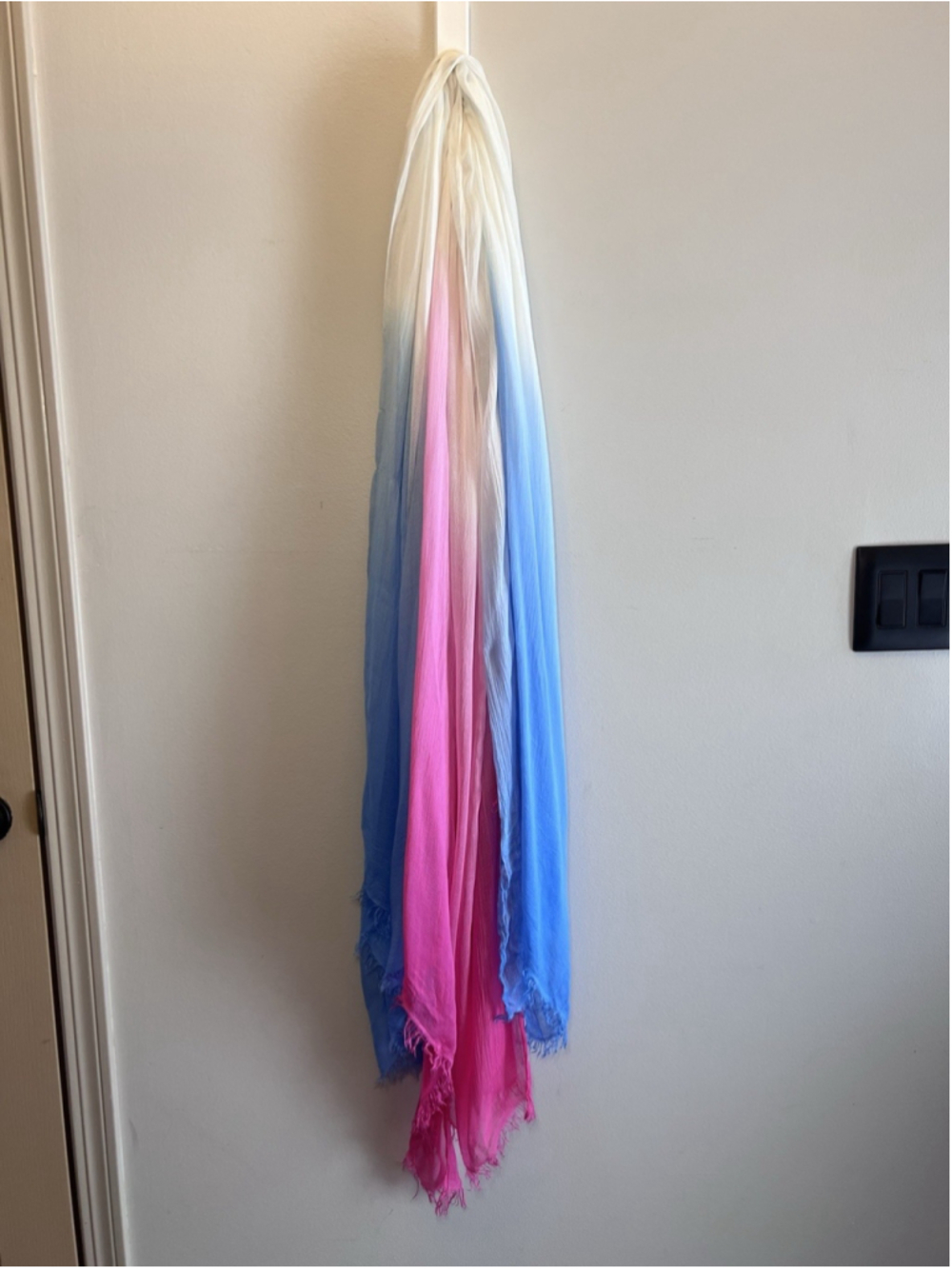 Tommy Bahama Dip-Dye Scarf Pink And Blue Lot Of 2 Summer Resort Wear - Picture 2 of 16